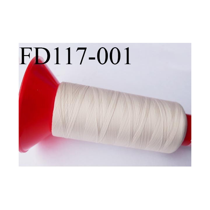 Cone 2500 m fil mousse polyamide n°120 couleur perle ou crème longueur 2500 mètres  bobiné en France