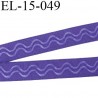 Elastique 15 mm anti-glisse bretelle et lingerie forte élasticité couleur iris violet haut de gamme largeur 15 mm prix au mètre