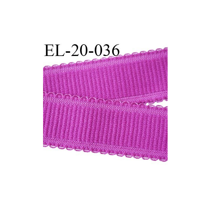 Elastique 20 mm bretelle et lingerie et autre très  belle qualité  40 % d'élasticité couleur pivoine largeur 20