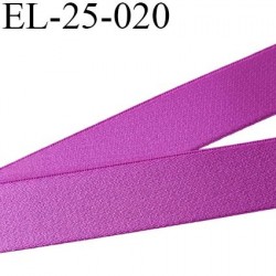 Elastique 25 mm bretelle et lingerie couleur pivoine brillant très beau  élasticité 40 % largeur 25 mm prix au mètre