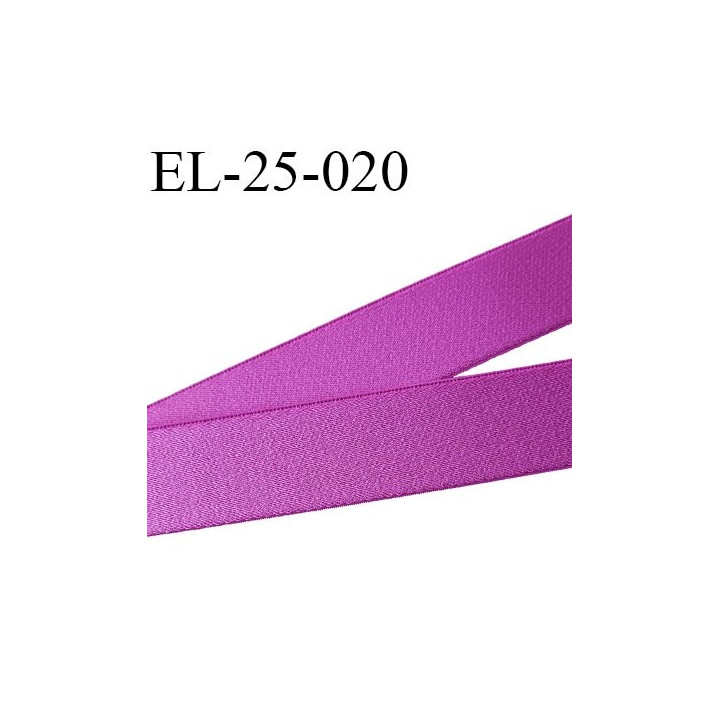 Elastique 25 mm bretelle et lingerie couleur pivoine brillant très beau  élasticité 40 % largeur 25 mm prix au mètre