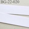 Devant bretelle 22 mm en polyamide attache bretelle rigide pour les anneaux couleur naturel prix au mètre