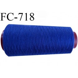 CONE 2000 m de fil polyester fil n° 180 couleur bleu lumineux longueur de 2000 mètres bobiné en France