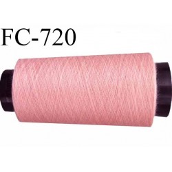 CONE 1000 m de fil polyester fil n° 180 couleur rose longueur de 1000 mètres bobiné en France