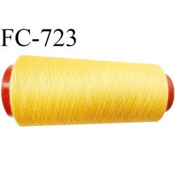 CONE 5000 m de fil polyester fil n° 180 couleur jaune tirant sur l'orangé longueur de 5000 mètres bobiné en France