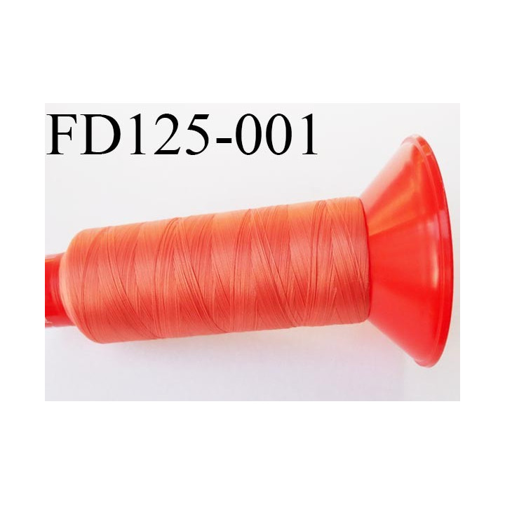 Destockage Cone 2500 m fil mousse polyamide n°120 couleur orangé ou corail longueur 2500 mètres  bobiné en France