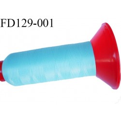 Destockage Cone 2500 m fil mousse polyamide n°120 couleur lagon longueur 2500 mètres  bobiné en France