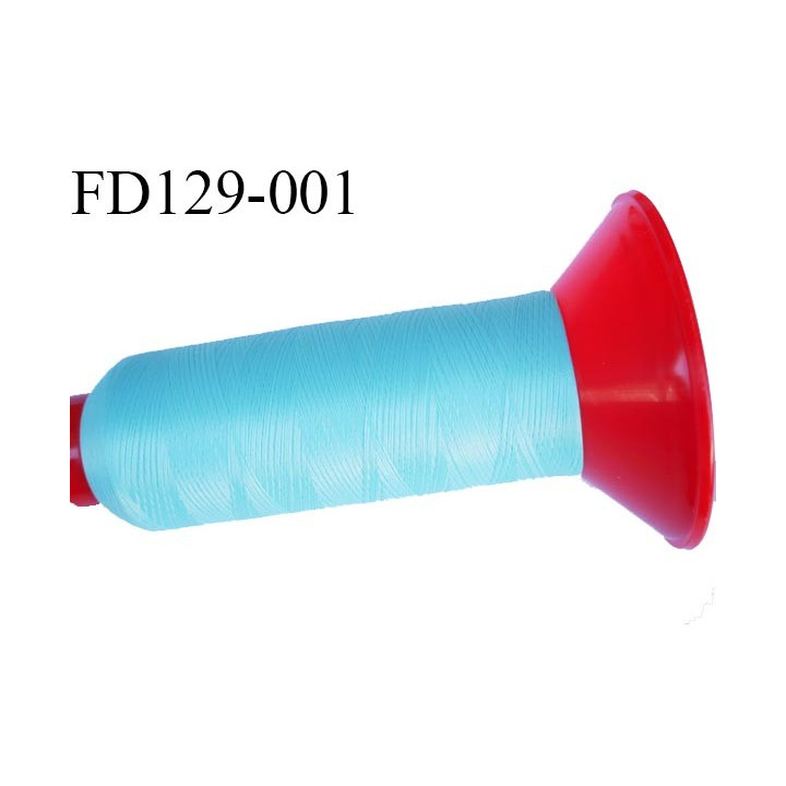 Destockage Cone 2500 m fil mousse polyamide n°120 couleur lagon longueur 2500 mètres  bobiné en France