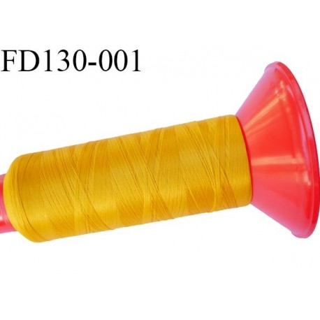 Destockage Cone 2500 m fil mousse polyamide n°120 couleur ocre longueur 2500 mètres bobiné en France