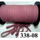 élastique plat largeur 8 mm couleur dusty rose prix pour 1 mètre de longueur