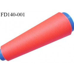 Destockage cone 3000 mètres de fil mousse polyester fil n°120 couleur fluo plus fluo que sur la photo longueur 3000 m