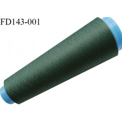 Destockage cone 3000 mètres de fil mousse polyester fil n°120 couleur vert longueur 3000 m