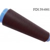 Destockage cone 3000 mètres de fil mousse polyester fil n°120 couleur marron longueur 3000 m