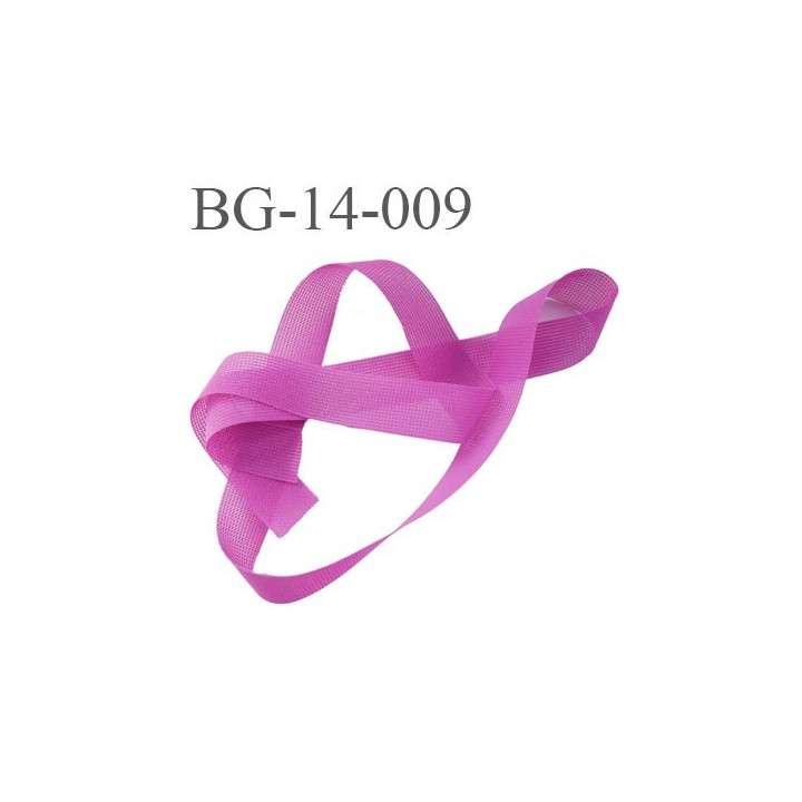Droit fil a plat 14 mm couleur fushia spécial lingerie largeur 14 mm prix au mètre