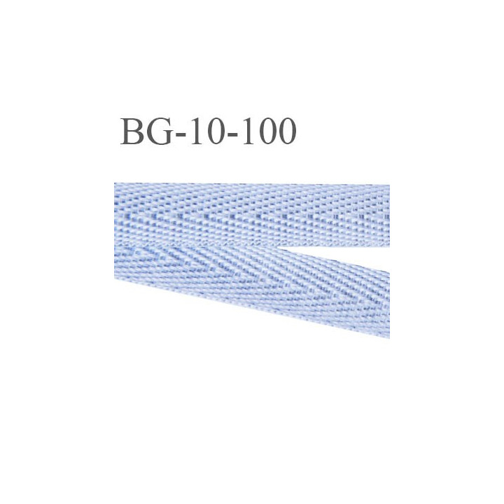 biais sergé galon 10 mm ruban polyester et coton couleur gris veiné  largeur 10 mm prix au mètre
