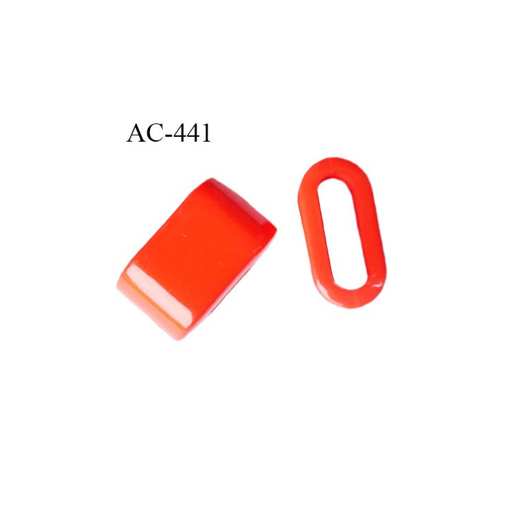 arret stop cordon 12 mm spécial lingerie en pvc couleur orange passage intérieur 9 mm par 3 mm prix a la pièce