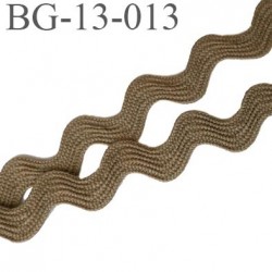 ruban galon croquet serpentine 13 mm couleur marron clair galon plat largeur 13 mm en polyester prix au mètre