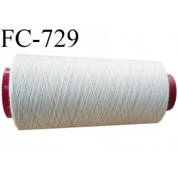 Cone 2000 m de fil polyester fil n°80 couleur mastic longueur du cone 2000 mètres bobiné en France