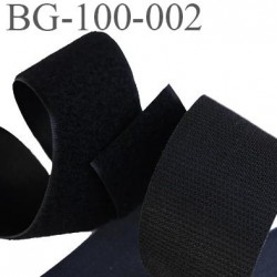 scratch style velcro 100 mm à coudre ou à coller noir largeur 100 mm les 2 faces crochet et velours prix au mètre