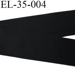 élastique 35 mm aspect velours spécial lingerie et sport très belle qualité couleur noir doux certifié oeko tex prix au mètre