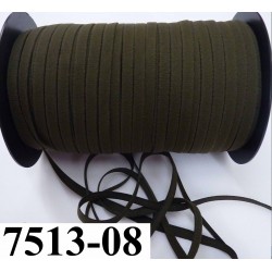 élastique plat largeur 8 mm couleur vert kaki prix pour 1 mètre de longueur