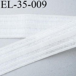 élastique 35 mm fronceur ou à smock forte élasticité couleur naturel et argenté brillant souple largeur 35 mm prix au mètre