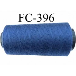 Cone de fil 1000 mètres polyester fil n° 80 couleur bleu longueur 1000 mètres bobiné en France