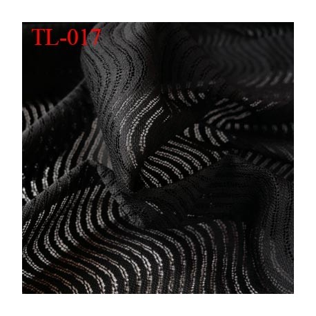 Tissu lingerie couleur noir très haut de gamme largeur 150 cm prix pour 10 centimètres de longueur tissu ajouré