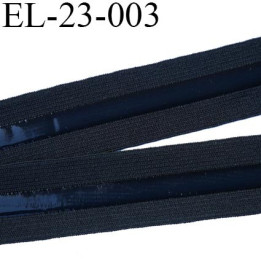 Elastique 23 mm anti-glisse  couleur noir largeur 23 mm largeur de la bande anti glisse 7.5 mm prix au mètre