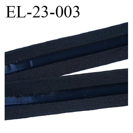 Elastique 23 mm anti-glisse couleur noir largeur 23 mm largeur de la bande anti glisse 7.5 mm prix au mètre