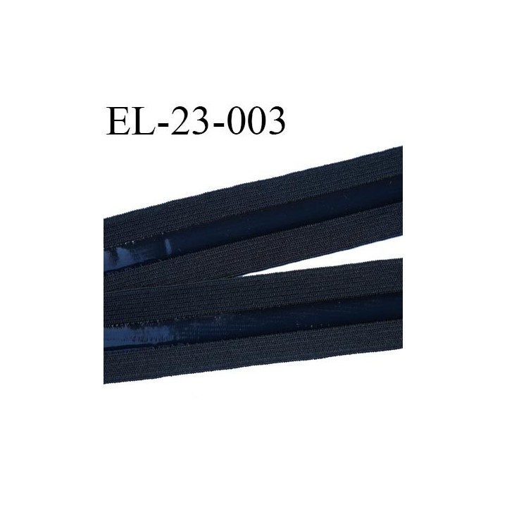 Elastique 23 mm anti-glisse  couleur noir largeur 23 mm largeur de la bande anti glisse 7.5 mm prix au mètre