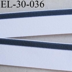 élastique 30 mm aspect velours spécial lingerie, sport très belle qualité blanc doux certifié oeko tex prix au mètre