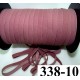 élastique plat largeur 10 mm couleur rose dusty vendu au mètre