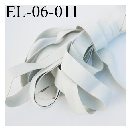 Elastique caoutchouc laminette naturel largeur 6 mm x 0.30 mm fabriqué en france très résistantes couleur blanc gris au mètre