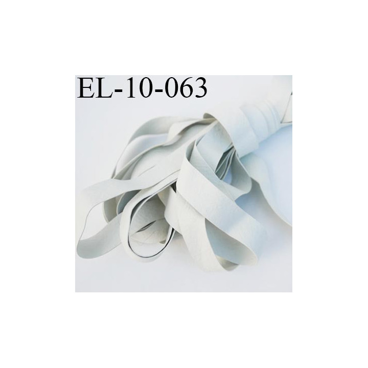 elastique 9.5 mm couleur gris blanc made in france elastique 9.5 mm caoutchouc laminette naturel  très résistance prix au mètre