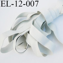 Elastique caoutchouc laminette naturel largeur 12 mm x 0.5 mm fabriqué en france  très résistantes couleur blanc gris au mètre