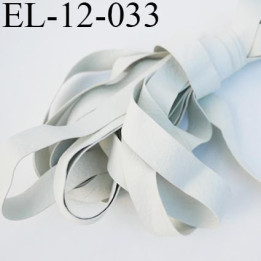Elastique 12.5 mm caoutchouc laminette naturel largeur 12.5 mm x 0.3 mm fabriqué en france très très résistantes couleur  gris