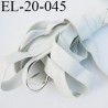 Elastique 19.5 mm caoutchouc laminette naturel largeur 19.5 mmx0.5 mm très résistantes couleur gris made in France prix au mètre