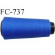 Cone 1000 m fil mousse polyester n°110 couleur bleu roi longueur 1000 mètres bobiné en France