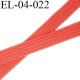 élastique plat 4 mm couleur corail largeur 4 mm prix au mètre