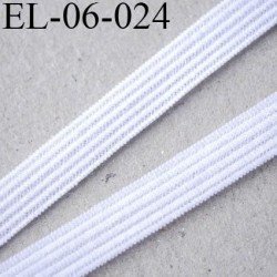 élastique plat fin 6 mm couleur naturel blanc souple largeur 6 mm prix au mètre