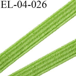 élastique plat  4 mm  couleur vert souple largeur 4 mm prix au mètre