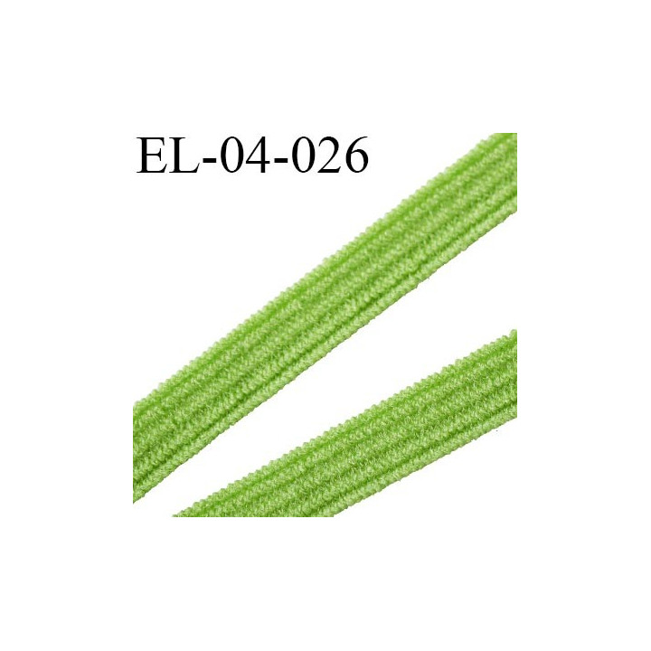 élastique plat  4 mm  couleur vert souple largeur 4 mm prix au mètre