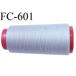 CONE de 2000 mètres de fil Polyester fil n° 120 couleur gris bobiné en France