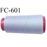 CONE de fil Polyester fil n° 120 couleur gris longueur de 2000 mètres bobiné en France