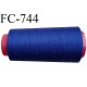 Cone de fil 1000 m polyester fil n° 120 couleur bleu longueur 1000 mètres bobiné en France