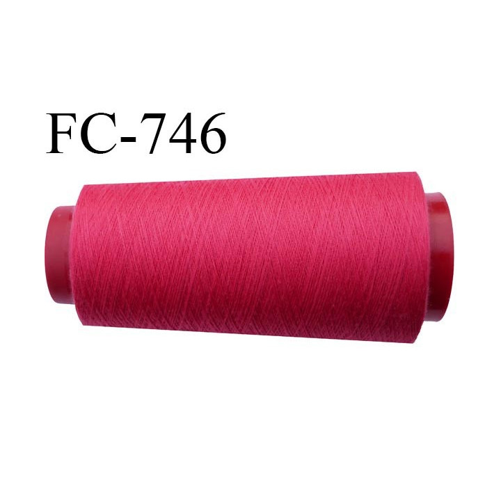Cone 5000 m fil mousse polyester n°160 couleur fushia longueur 5000 mètres bobiné en France