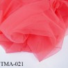 marquisette tulle spécial lingerie haut de gamme couleur corail largeur 150 cm prix pour 10 cm
