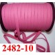 élastique plat largeur 10 mm couleur rose confetti vendu au mètre