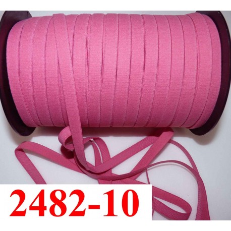 élastique plat largeur 10 mm couleur rose confetti vendu au mètre